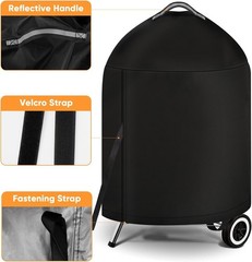 Grill Cover for Weber 22 Inch Charcoal Kettle- Heavy Duty Waterproof BBQ Cover