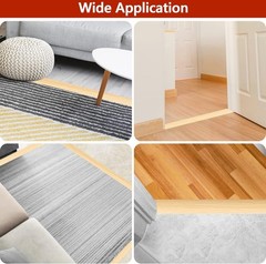 Water-Resistant 10Ft PVC Flooring Transition Strip – Smooth Edging for All Types