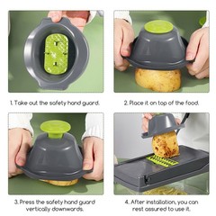 Peeler Cutter Slicer Dicer Chopper Kitchen Food Vegetable Salad Fruit 15 In 1