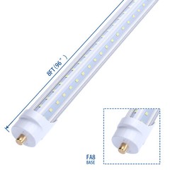 LED T8 V Shaped 8FT 65W Tube Light with FA8 Base Commercial Household Lighting