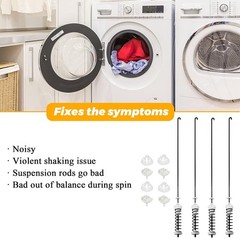 W10780048 Washer Suspension Rod Kit For Whirlpool Kenmore Washing Machine NEW