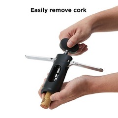 Rabbit Premium Wine Wing Corkscrew Opener 2.36 x 1.97 x 7.68 IN, Black