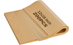 200 Precut Parchment Paper Sheets 12×16 – Unbleached, Non-Stick, Greaseproof