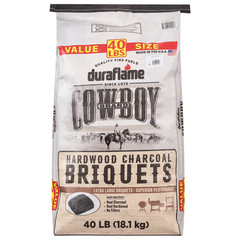 Cowboy Hardwood Charcoal Briquets, 40 LB