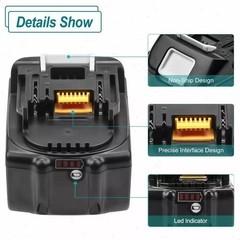 2PACK BL1860B For Makita 18Volt 8.0Ah LXT Li-Ion Battery BL1840 BL1850 / Charger