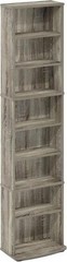 Media Storage Cabinet Movie Video Game Organizer DVDs CDs Tower Rack Stand Shelf