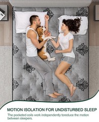 12″14″ Twin Full Queen King Size Mattress in a Box Hybrid Spring Gel Memory Foam