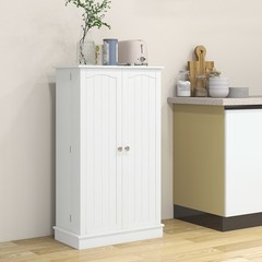 41″ Kitchen Sideboard Cabinet Food Pantry with Doors & 5-Tier Adjustable Shelves