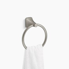 Kohler Maxton R21848-BN Brushed Nickel Silver Wall-Mount Bathroom Towel Ring