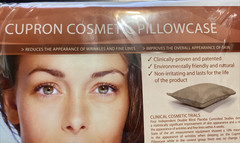 NEW Cupron 100% Copper Oxide Pillowcase Reduces Wrinkles and Fine Lines-FreeShip