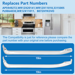 Door Handles Compatible for GE Refrigerator WR12X22148 WR12X20141 WR12X11011