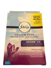 Febreze Vacuum Bags Hoover Y Z 3 Pack Spring Renewal Allergen Filtration