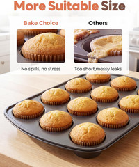 Non-stick 200pcs Standard Cupcake Liners for Baking, Natural, Food-grade Cupcake