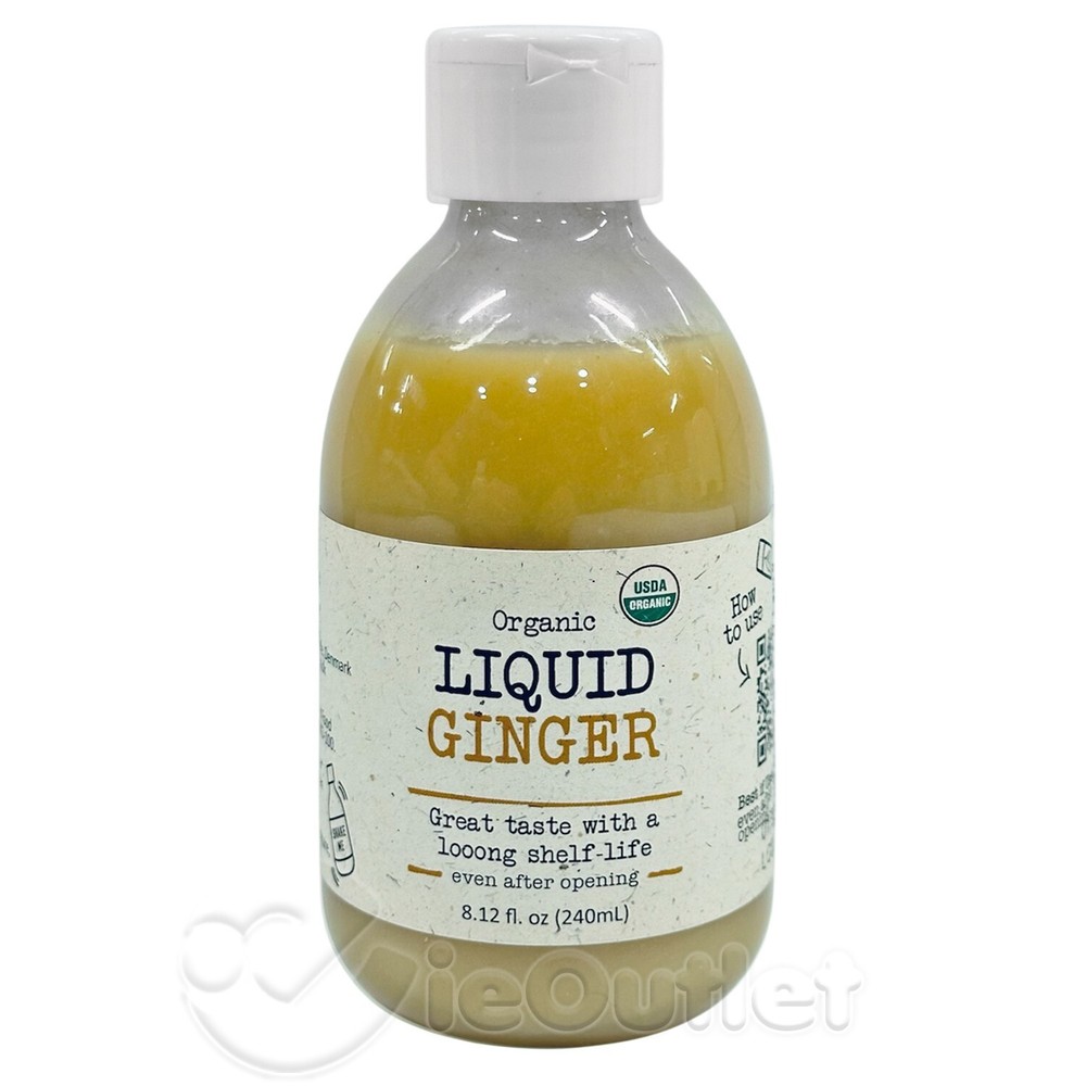NEW Northern Greens Organic Shelf Stable Liquid GINGER – JUMBO 8.12 oz (240mL)