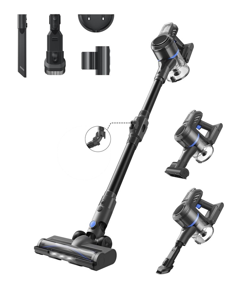 J30 Cordless Vacuum Cleaner,144AW Powerful Suction, 180° Folding Tube Cleans …