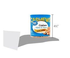 Great Value Lightly Salted Cashew Halves & Pieces, 14 oz New