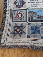 Meijer Grocery Store Midwest 70 Year Anniversary Throw Blanket Tapestry 60×52