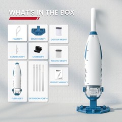 ENHULK PC68 Cordless Pool Vacuum Upgraded 26.5 GPM Beast Level Suction 6