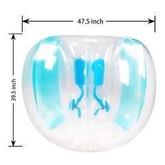 2 Pack Inflatable Bumper Balls for Adults (4ft/1.2m) 48inch, 47″ Red +Blue
