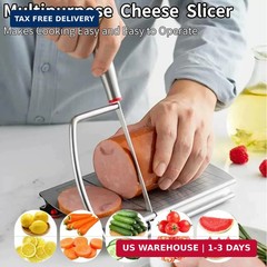 Cheese Slicer,Stainless Steel Cheese Cutter,Multipurpose Cheese Slicers with Gri