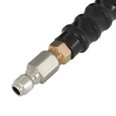 50ft x 3/8″ Pressure Washer Hose Non-Marking – 4000 PSI Gray With Couplers