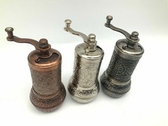 Handmade Turkish Salt Pepper Spice Grinder Mill 4.2in , Pepper Grinder US SELLER