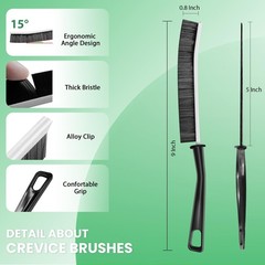 5 Pack Crevice Cleaning Brush Stiff Bristle Household Brush Cleaning Tool.