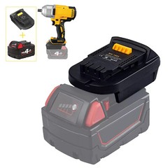 MIL18DL Battery Adapter Converter for Milwaukee 18V Lithium to De walt 20V Tools