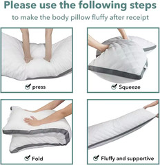 Body Pillows for Adults Long Pillows for Sleeping 21×54 in Firm Full Body Pillow