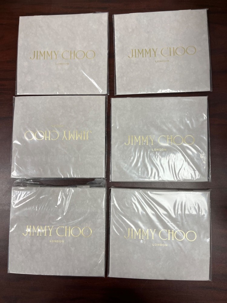 Lot of 6 Sealed New! Jimmy Choo London Gift Bags