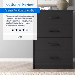 Mainstays Ardent 4 Drawer Dresser