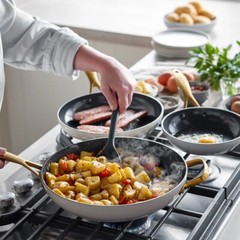 Nice In Box GreenPan Jewel Pro Ceramic Non-Stick 3-piece Fry Pan Set