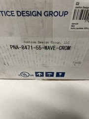 Justice Design Porcelina Ardent 1-LT Sconce R, WV/CH – PNA-8471-55-WAVE-CROM