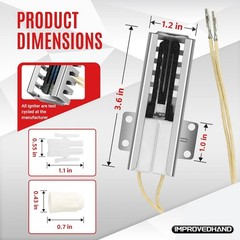WB13K21 Oven Igniter Replacement for G-E Sam-sung Hot-point Ken-more Gas Range