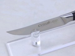 2pc CUTLUXE Steak Knife SET, ARTISIAN Series, FORGED German HIGH-CARBON Steel