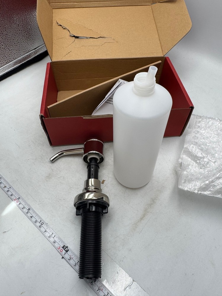 Pfister Soap Dispenser KSD-TDD Polished Nickel Sink Mount Bottle Pump