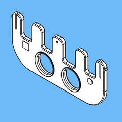 Hydro-Logic Locking Bar for GE Merlin Reverse Osmosis System, Part #1239731