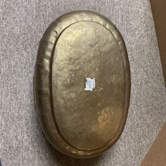 Vintage Brass Indoor Oval Planter 15” Long 6” Tall 10.25” Wide Big & Beautiful