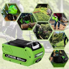 40V 5Ah For Greenworks G-MAX Lithium Battery 29472 29462 29252 20202 40 Volt