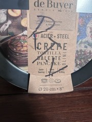de Buyer Mineral B Classic Carbon Steel Cree Pan 8” It Has Some Rust Spots