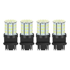 3157 3057 3457 4157 LED Bulbs 4 Pack 64 SMD 6000K White for Turn Signal Lights