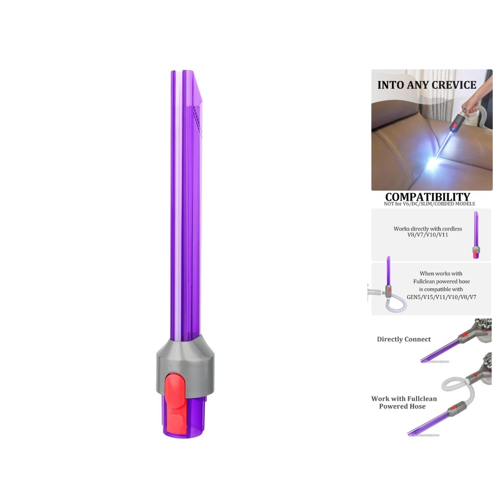 Dyson Cordless Vacuum Light Pipe Crevice Tool – Tight Spaces Effortlessly