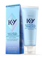 K-Y Hydrate Natural Feeling Moisturizing Water Based Lubricant with Hyaluronic A