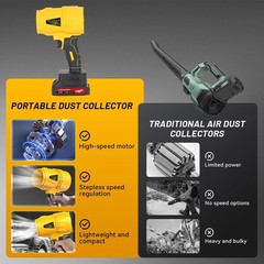 Electric Cordless Leaf Blower, 60000 RPM Motor, Nozzle Set, Handheld Lightweight