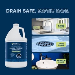Fruit Fly Drain Treatment | Drain Fly Eliminator | All-Natural Eliminates Gna…