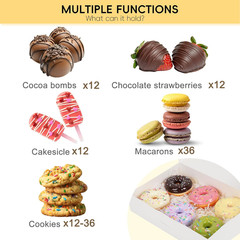 30Pcs Cookie Boxes, 12X8X2.5 Inches Auto-Popup Mother’S Day Bakery Boxes with 3