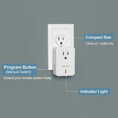 DEWENWILS Indoor Remote Control Electrical Outlet Plug Wireless On Off Switch