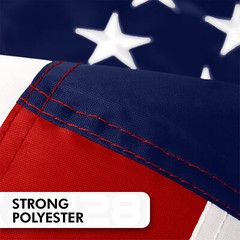 American Flag 5×8 Ft, Made From 210D Polyester, Embroidered Stars, Sewn Stripes