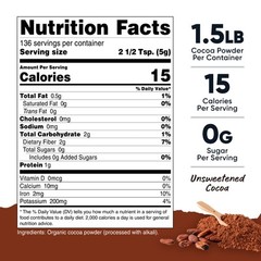Nutricost Pantry Organic Cocoa Powder (1.5lb) – Vegan, Gluten-Free, Non-GMO