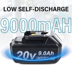 2 PACK 9.0 AH Lithium Battery For Makita 18V BL1830 BL1850 BL1860 BL1860B